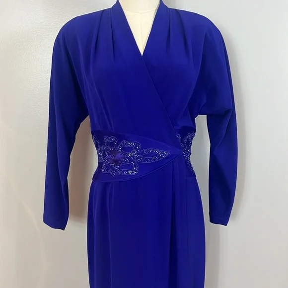 Daymor Couture Paris Montreal New York Petite Vintage Wrap Dress - Picture 5 of 17